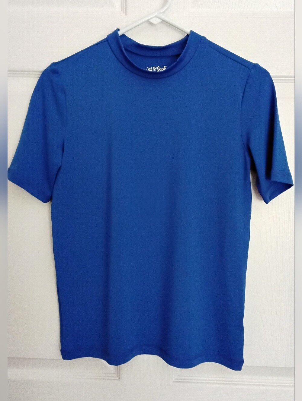 Cat & Jack Boy's Short-Sleeve Athletic Crewneck - Blue